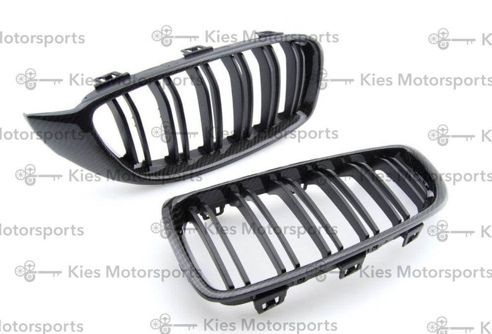 BMW 1 Series F20 F21 Kidney Grill Grilles Gloss Black Twin Bar M2 Style  until February 2014