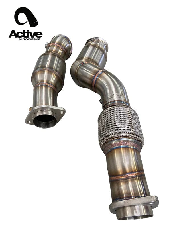 Kies-Motorsports Active Autowerke Active Autowerke BMW S58 G80 M3 G82 M4 G87 M2 Downpipes w GESI CAT