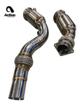 Kies-Motorsports Active Autowerke F8x BMW S55 M2C / M3 / M4 Downpipes w GESI G-Sport Cats