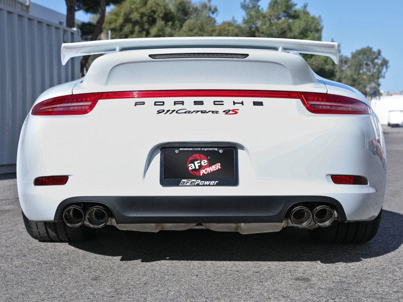 Kies-Motorsports aFe aFe MACHForce XP 12-16 Porsche 911 Carrera H6-3.8L SS-304 Cat-Back Exhaust w/Carbon Fiber Tips