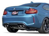 Kies-Motorsports aFe aFe MACHForce XP 3in - 2 1/2in Axle Back 304SS Exhaust w/ Carbon Fiber Tips 16-17 BMW M2 (f87)