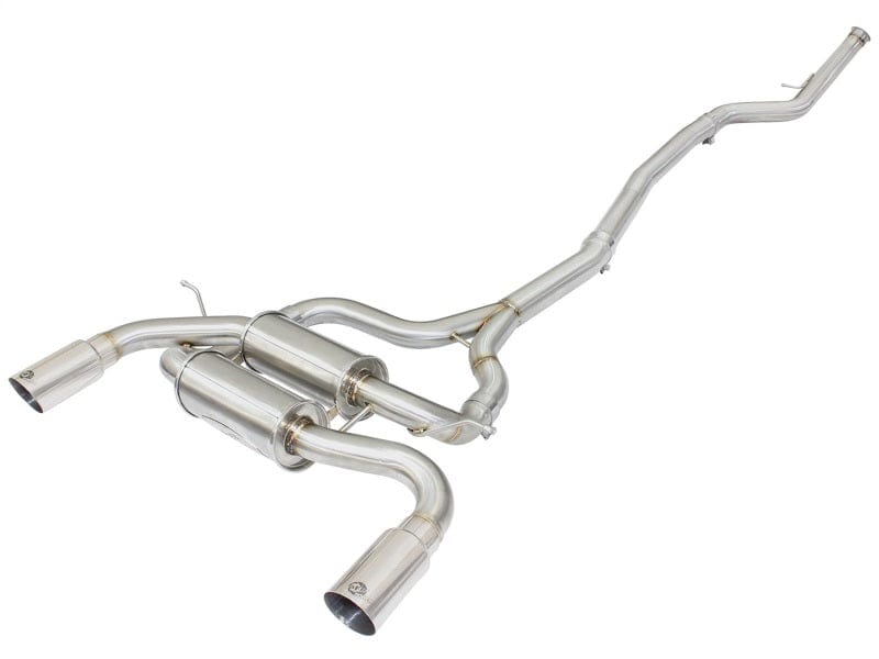 Kies-Motorsports aFe aFe MACHForce XP SS-304 Polish Tip 2.5in Dia Cat Back Exhaust 12-14 BMW 335i (F30) 3.0L (t)