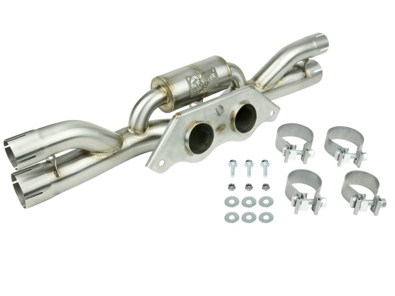 Kies-Motorsports aFe aFe Power MACHForce XP 304 Stainless Secondary Muffler Delete Pipe 14-19 Porsche 911 GT3 3.8L/4.0L