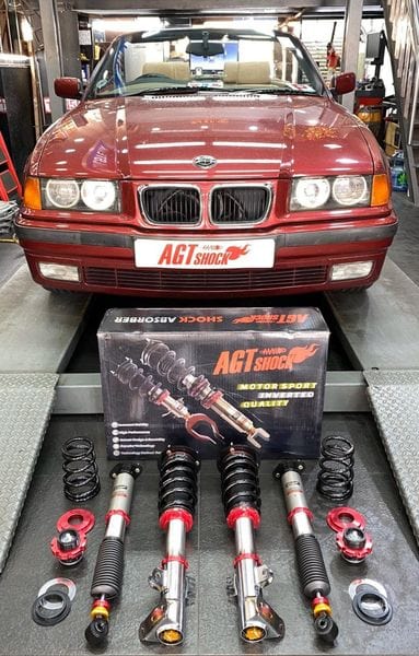 Kies-Motorsports AGT Shock AGT Shock 1992-1998	E36 (M3) 3 SERIES MK3 Front Inverted Fork/Rear Flip - Front Spring Rate:10K170 Rear Spring Rate:8K160