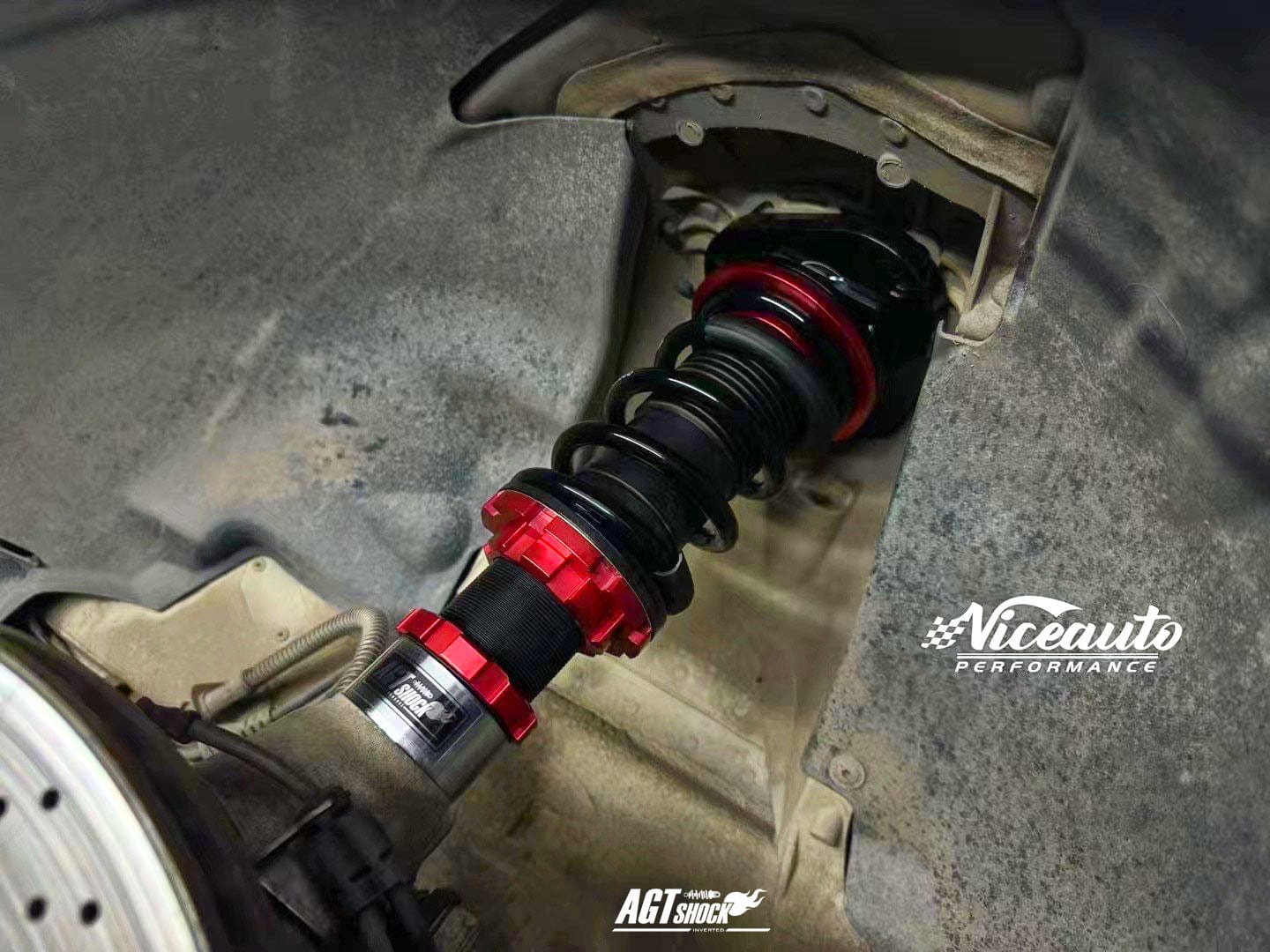 Kies-Motorsports AGT Shock AGT Shock 2005-2012 987 BOXSTER(CAYMAN) Front/Rear: Inverted Fork-Front Spring Rate: 6K160 Rear Spring Rate: 8K150