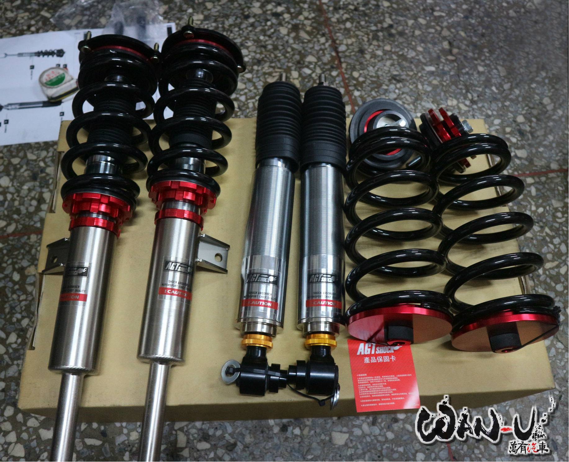 Kies-Motorsports AGT Shock AGT Shock 2009+ F07 5 SERIES MK6 GT Front/ Rear: Inverted Fork-Front Spring Rate: 12K210 Rear Spring Rate: 6K250