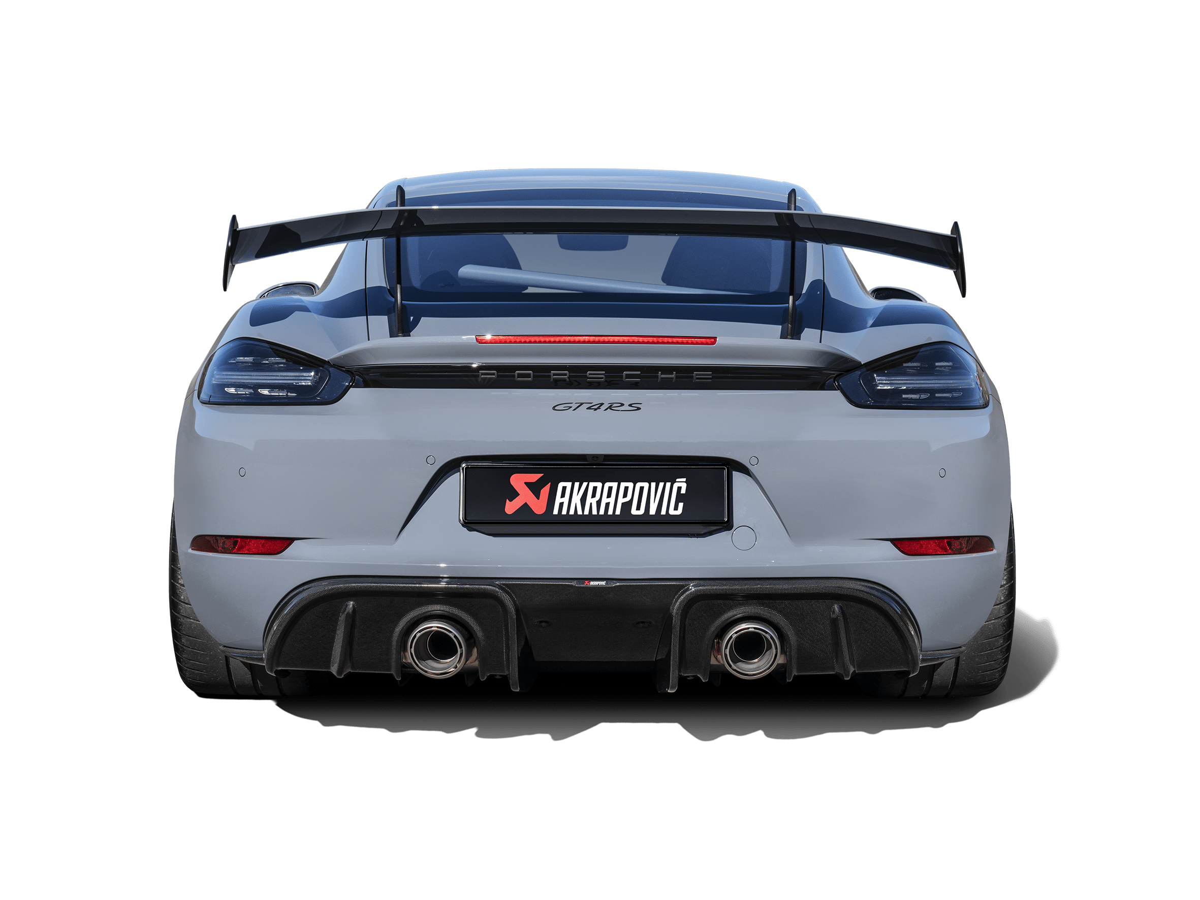 Kies-Motorsports Akrapovic Akrapovic 2022+ Porsche 718 Cayman GT4 RS Rear Carbon Fiber Diffuser - High Gloss