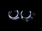 Kies-Motorsports ANZO ANZO 2000-2003 BMW 3 Series E46 Projector Headlights w/ Halo Black