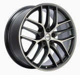 Kies-Motorsports BBS BBS CC-R 19x10 5x112 ET48 Satin Graphite Diamond Cut Polished Rim Protector Wheel -82mm PFS Required