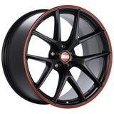 Kies-Motorsports BBS BBS CI-R Nurburgring Edition 20x10.5 5x120 ET35 Satin Black/Red Lip Wheel - 82mm PFS/Clip Req.