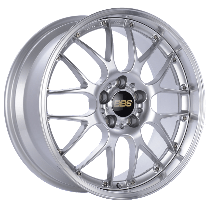 Kies-Motorsports BBS BBS RS-GT 18x8.5 5x112 ET32 PFS Diamond Silver Center Diamond-Cut Rim Wheel - PFS/Clip Req