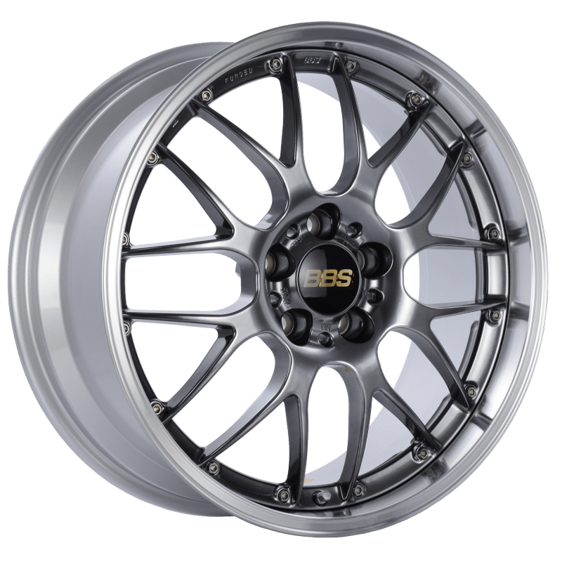 Kies-Motorsports BBS BBS RS-GT 19x8.5 5x112 ET32 PFS Diamond Black Center Diamond-Cut Rim Wheel - PFS/Clip Req