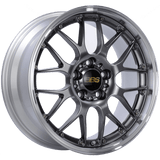 Kies-Motorsports BBS BBS RS-GT 20x8.5 5x114.3 ET43 Diamond Black Center Diamond Cut Lip Wheel -82mm PFS/Clip Required