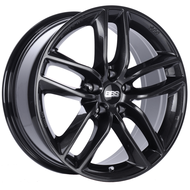 Kies-Motorsports BBS BBS SX 17x7.5 5x112 ET35 Crystal Black Wheel -82mm PFS/Clip Required