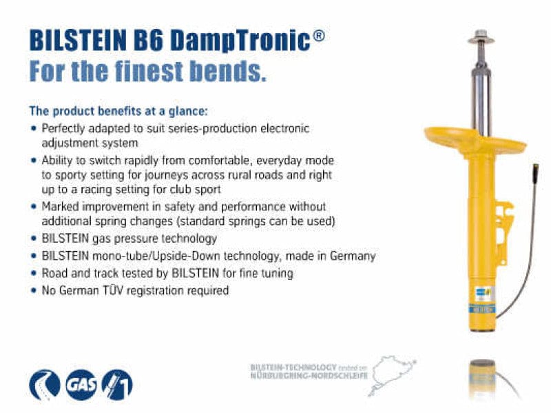 Kies-Motorsports Bilstein Bilstein B6 (DampTronic) 12-17 Porsche 911 (991) (w/ PASM) Rear Monotube Shock Absorber