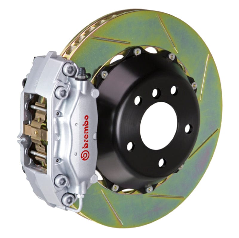 Kies-Motorsports Brembo Brembo 01-02 Viper RT-10 Rear GT BBK 4 Piston Cast 2pc 345x28 2pc Rotor Slotted Type1-Silver