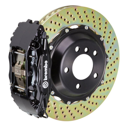 Kies-Motorsports Brembo Brembo 02-07 Impreza/ wRX (GD/GG) Front GT BBK 4 Piston Cast 2pc 332x32 2pc Rotor Drilled-Black