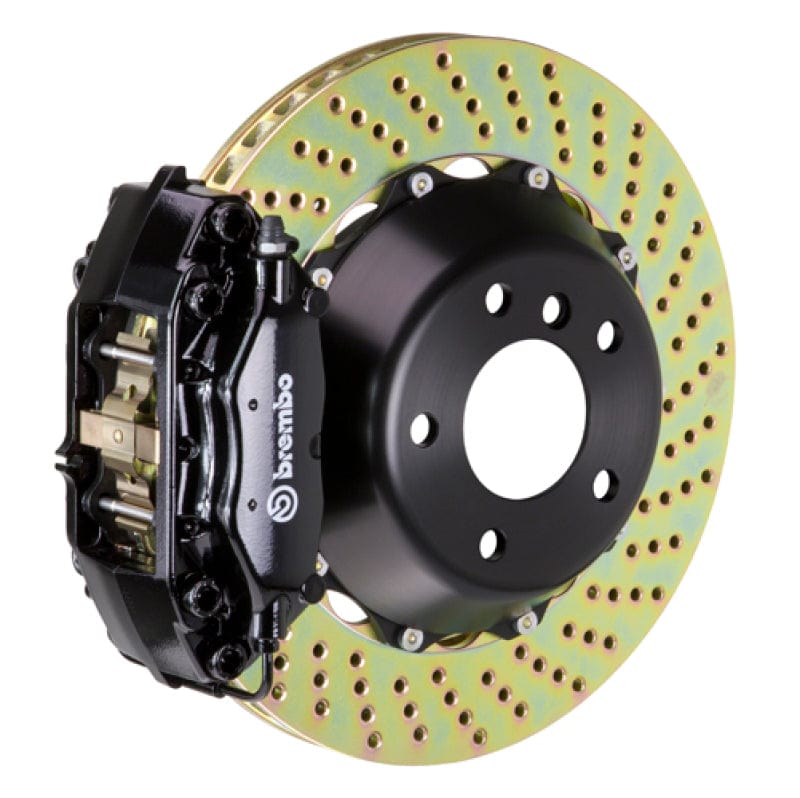 Kies-Motorsports Brembo Brembo 03-09 E-Class (Excl 4MATIC/AMG) Rr GT BBK 4Pis Cast 2pc 345x28 2pc Rotor Drilled-Black