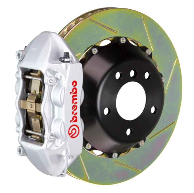 Kies-Motorsports Brembo Brembo 03-09 E-Class (Excl 4MATIC/AMG) Rr GT BBK 4Pis Cast 2pc 345x28 2pc Rtr Slot Type1-Silver