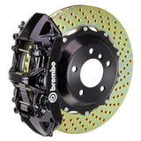 Kies-Motorsports Brembo Brembo 04-09 RX300/RX330/RX350/RX400h Front GT BBK 4 Piston Cast 2pc 355x32 2pc Rotor Drilled-Black