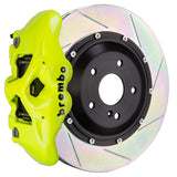 Kies-Motorsports Brembo Brembo 08-17 A5/09-16 A4 Front GT BBK 6 Piston Cast 380x34 2pc Rotor Slotted Type1 - Fluo. Yellow