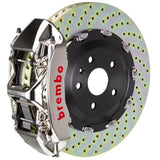 Kies-Motorsports Brembo Brembo 19+ Model X (Excl Plaid) Fr GTR BBK 6Pis Billet 380x34 2pc Rotor Drilled-Nickel