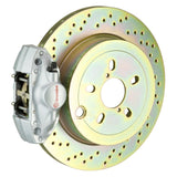 Kies-Motorsports Brembo Brembo 92-98 318i/325i/328i Rear GT BBK 2 Piston Cast 2pc 294x19 1pc Rotor Drilled-Silver