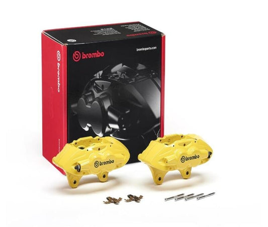 Kies-Motorsports Brembo OE Brembo OE 16-21 BMW M2/15-18 M3/15-20 M4 Hydraulic Front X-Style Brake Calipers - Yellow