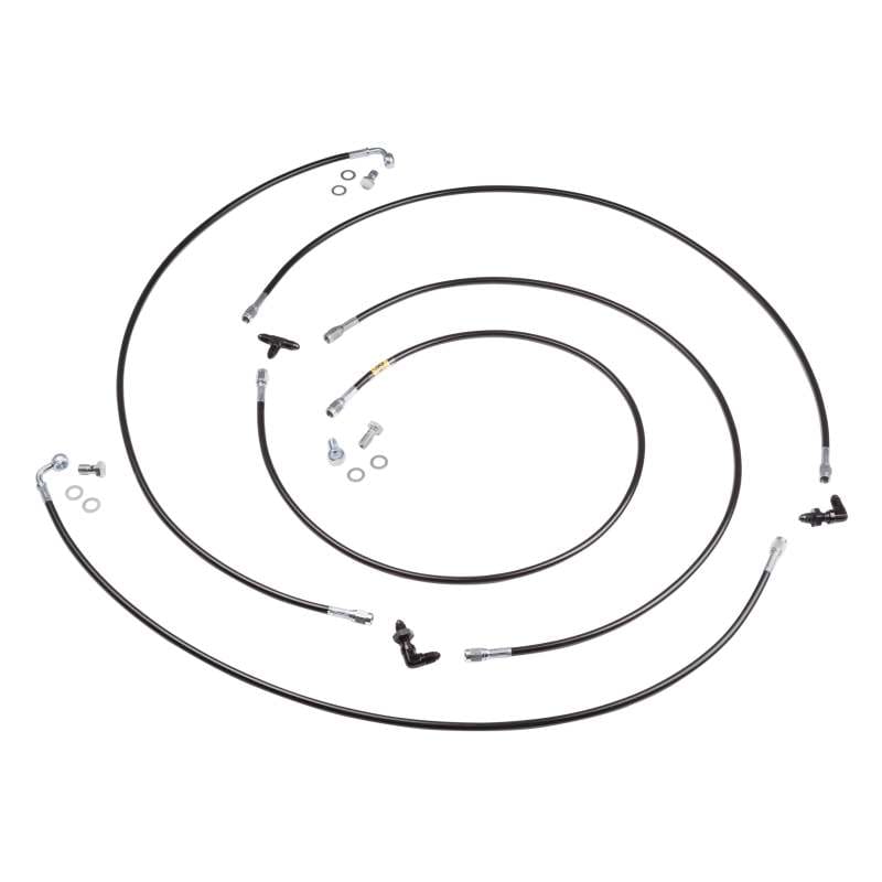 Kies-Motorsports Chase Bays Chase Bays 89-05 Mazda Miata NA/NB Pass Thru-Inline/Single Rr Caliper OE MC Hydro Handbrake Line Kit