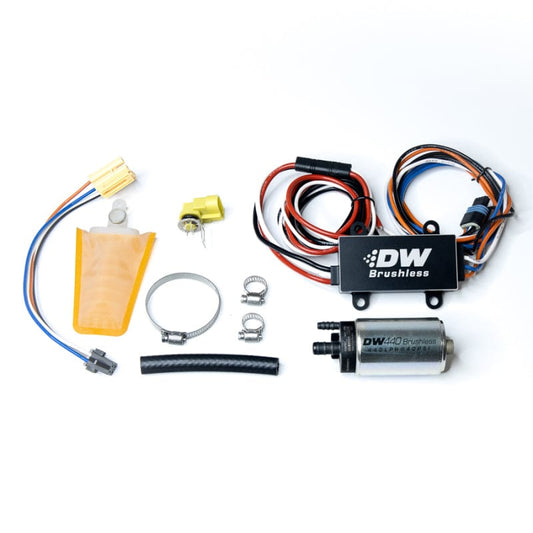 Kies-Motorsports DeatschWerks DeatschWerks DW440 440lph Brushless Fuel Pump Single/Dual Controller w/ Install Kit 93-07 Subaru WRX