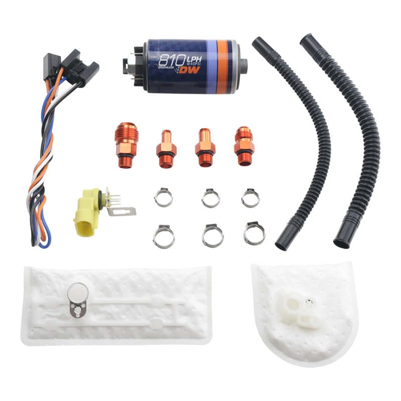 Kies-Motorsports DeatschWerks Deatschwerks DW810 Brushless Series 810lph In-Tank Brushless Fuel Pump w/ 9-1002 Install kit