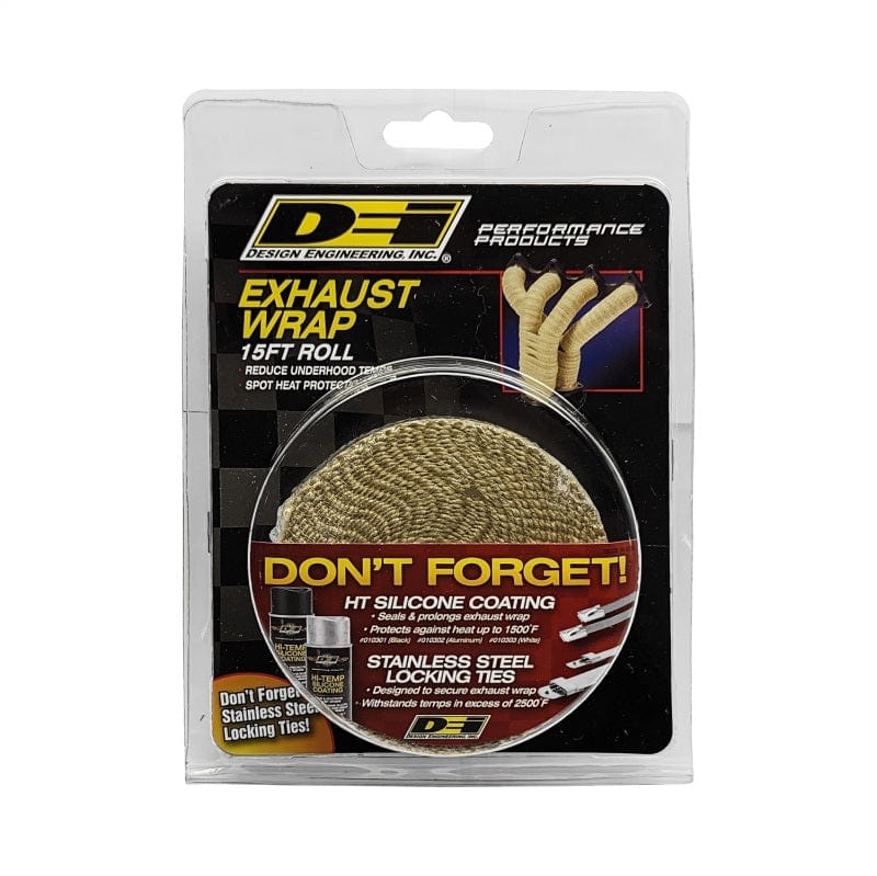 Kies-Motorsports DEI DEI Exhaust Wrap 1in x 15ft - Tan