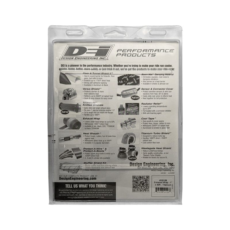 Kies-Motorsports DEI DEI Exhaust Wrap 1in x 50ft - Titanium