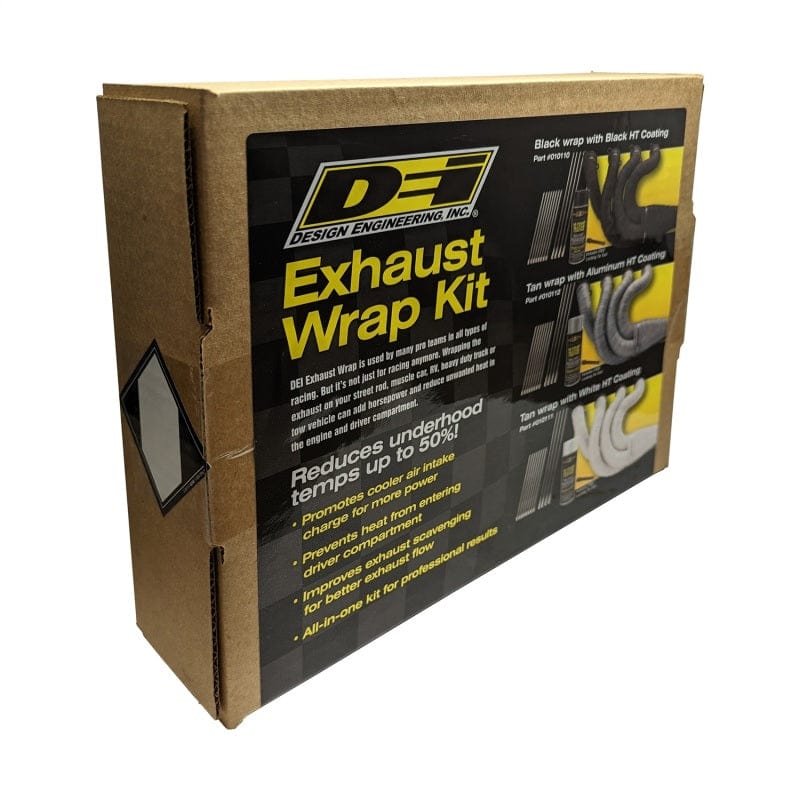 Kies-Motorsports DEI DEI Exhaust Wrap Kit - Tan Wrap & Aluminum HT Silicone Coating