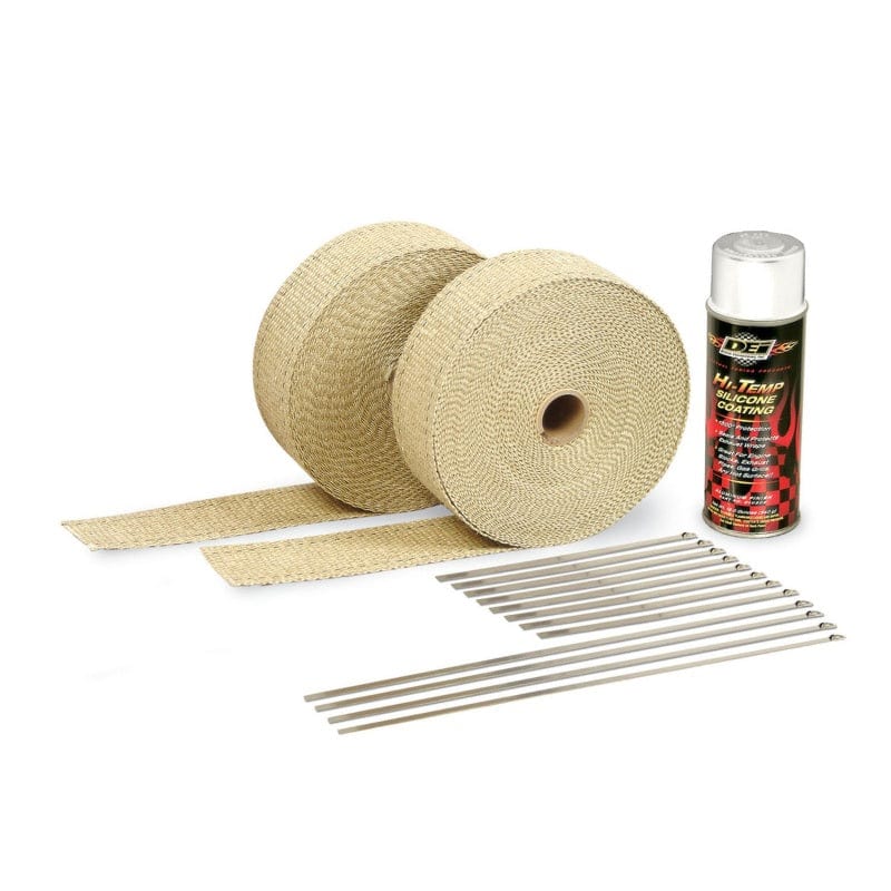 Kies-Motorsports DEI DEI Exhaust Wrap Kit - Tan Wrap and White HT