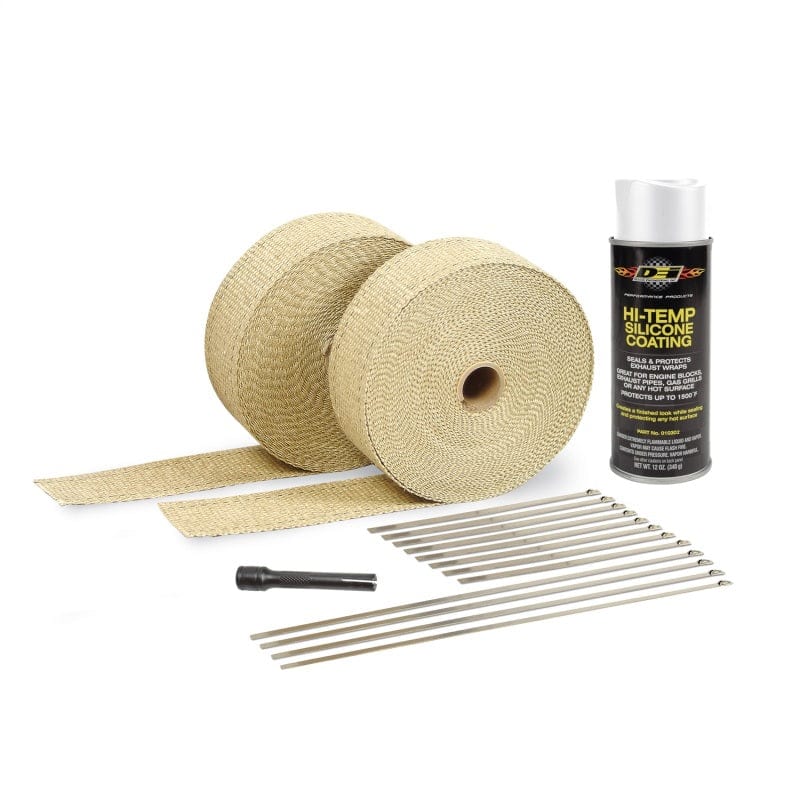 Kies-Motorsports DEI DEI Exhaust Wrap Kit - Tan Wrap and White HT