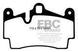 Kies-Motorsports EBC EBC 04-07 Porsche Cayenne 3.2 Redstuff Rear Brake Pads