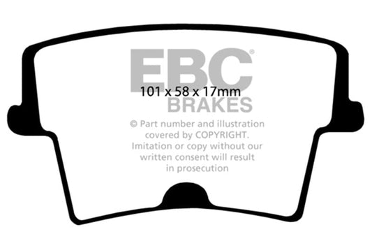 Kies-Motorsports EBC EBC 05-09 Chrysler 300 2.7 Redstuff Rear Brake Pads