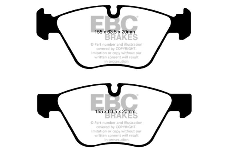 Kies-Motorsports EBC EBC 08-10 BMW 128 3.0 Redstuff Front Brake Pads