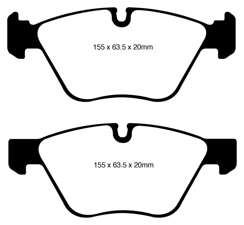 Kies-Motorsports EBC EBC 08-10 BMW 128 3.0 Redstuff Front Brake Pads