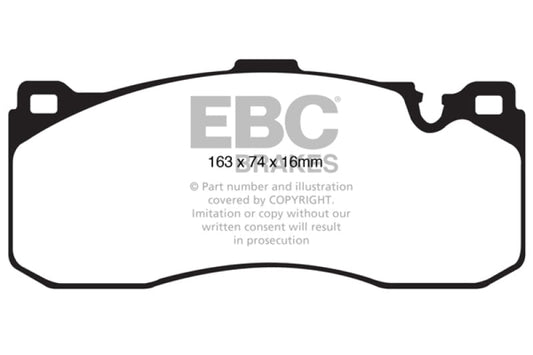 Kies-Motorsports EBC EBC 08-10 BMW 135 3.0 Twin Turbo Bluestuff Front Brake Pads