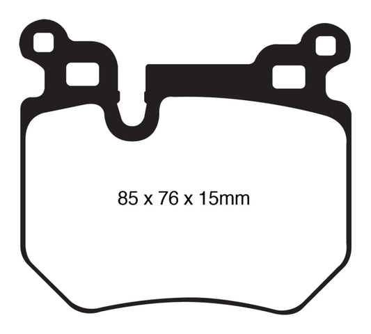 Kies-Motorsports EBC EBC 08-10 BMW 135 3.0 Twin Turbo Greenstuff Rear Brake Pads