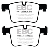 Kies-Motorsports EBC EBC 11+ BMW X3 2.0 Turbo (F25) Redstuff Front Brake Pads