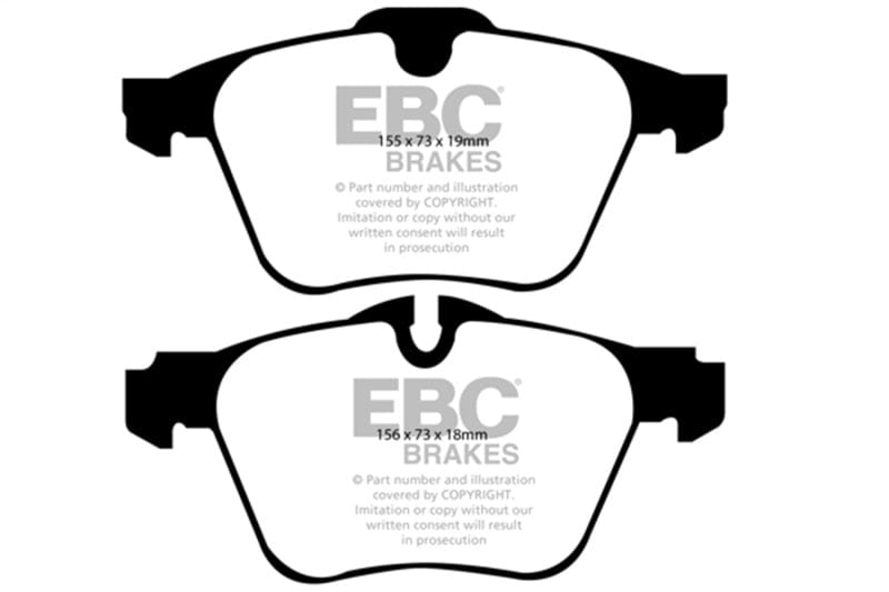 Kies-Motorsports EBC EBC 13-15 Jaguar XF 3.0 Supercharged Yellowstuff Front Brake Pads