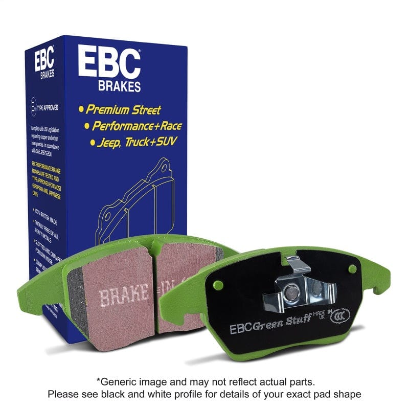 Kies-Motorsports EBC EBC 13-16 Mercedes-Benz GLK250 2.1 Twin TD Greenstuff Front Brake Pads