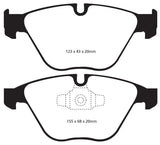 Kies-Motorsports EBC EBC 13+ BMW X1 2.0 Turbo (28i) Greenstuff Front Brake Pads