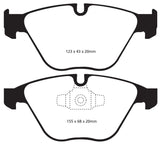 Kies-Motorsports EBC EBC 13+ BMW X1 2.0 Turbo (28i) Greenstuff Front Brake Pads