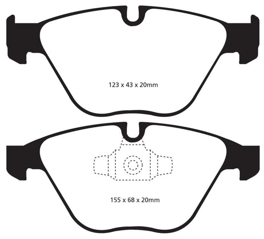 Kies-Motorsports EBC EBC 13+ BMW X1 2.0 Turbo (28i) Redstuff Front Brake Pads