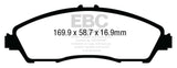 Kies-Motorsports EBC EBC 14+ Acura MDX 3.5 Yellowstuff Front Brake Pads