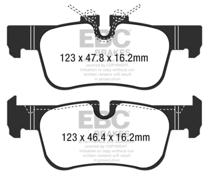 Kies-Motorsports EBC EBC 2016+ Mini Cooper Clubman (F54) 1.5L Turbo Redstuff Rear Brake Pads